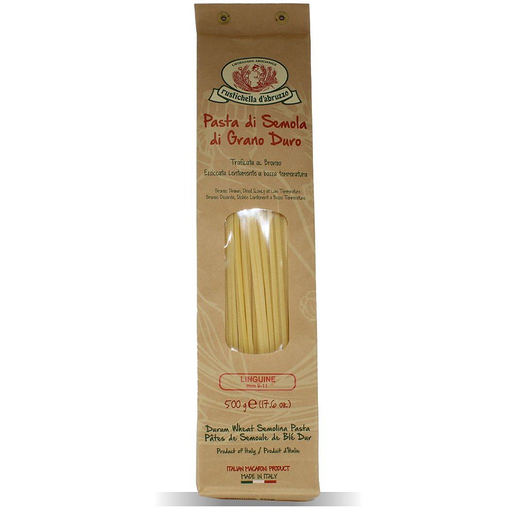 15446393676-3a3165e6e6.jpg Linguine Grano Duro Rustichella D'abruzzo 500g - Imagem 1