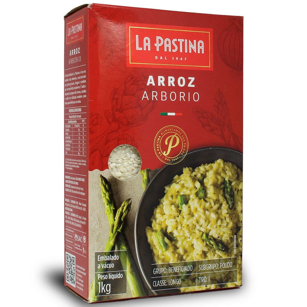 15446455450-c4d37b6d3c.jpg Arroz Arborio La Pastina 1kg - Imagem 1
