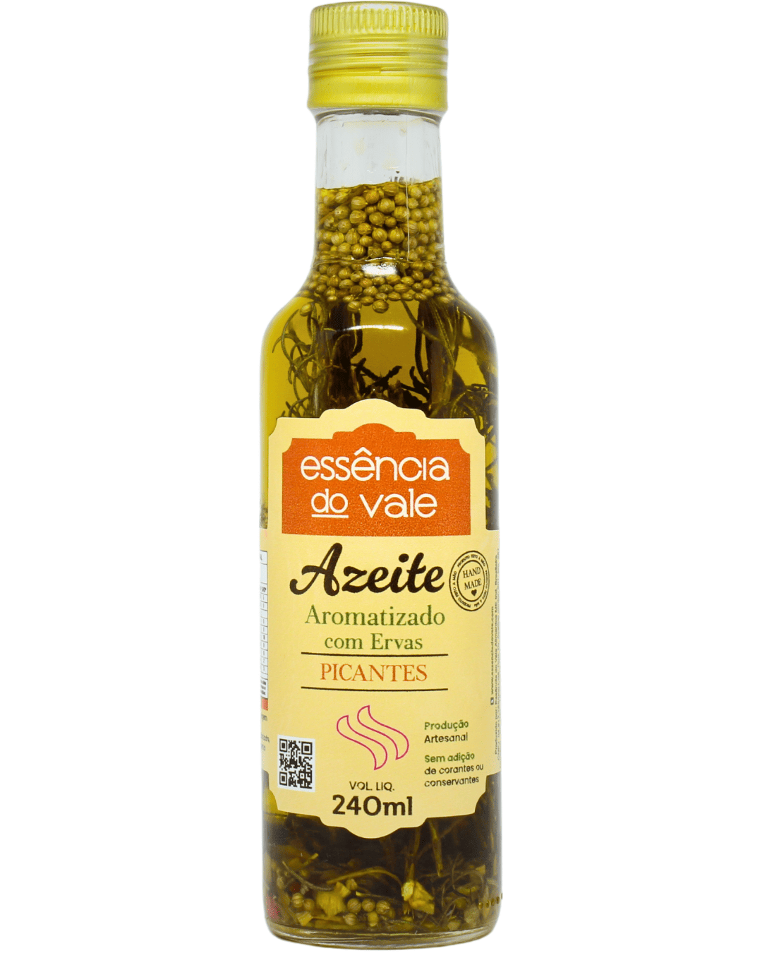 15482504335-azeite-aromatizado-com-ervas-picantes-fundo-branco.png Azeite Aromatizado com Ervas Picantes 240ml - Imagem 1