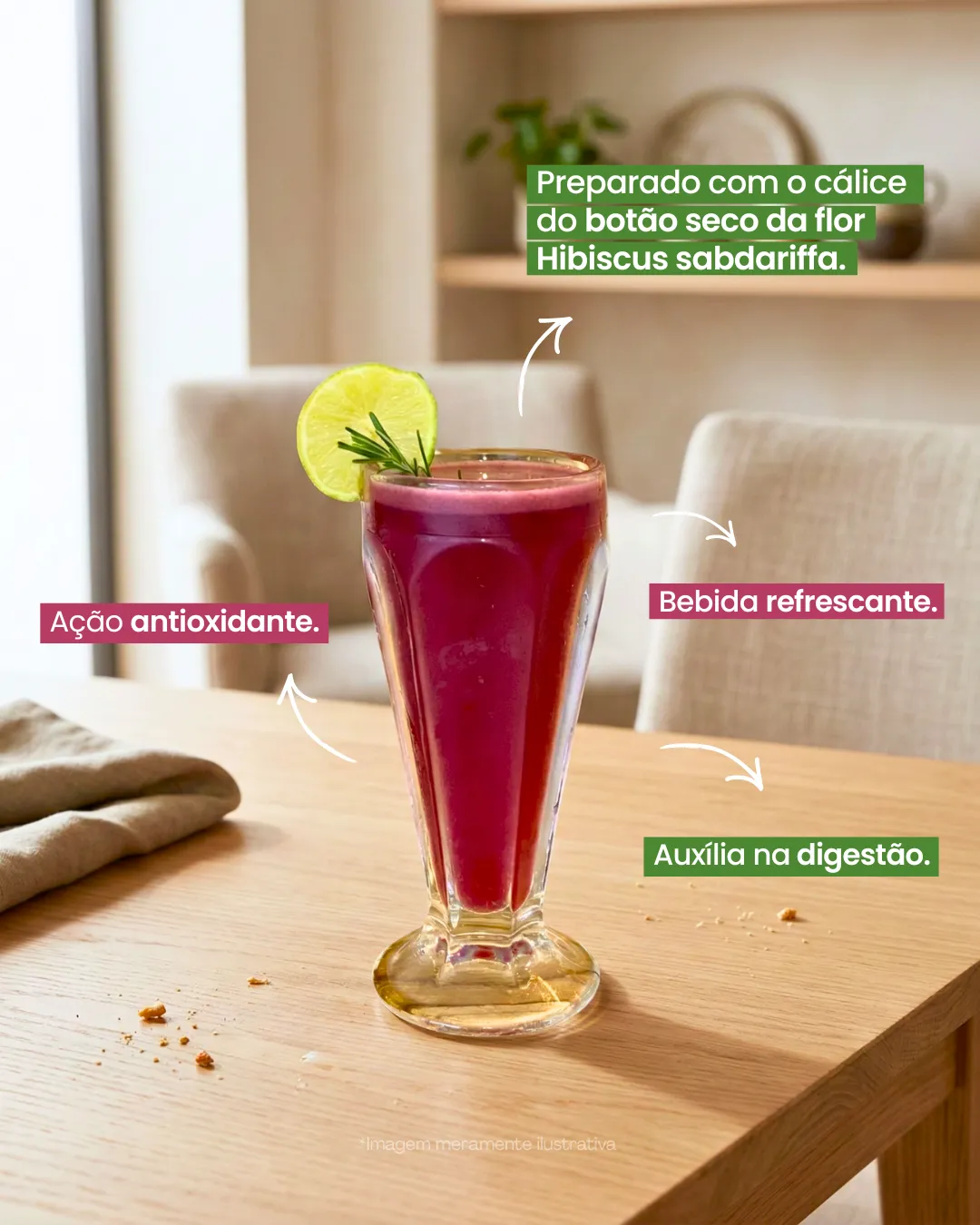 Hibisco Flor para Chá da Essência do Vale 40g - Imagem 2