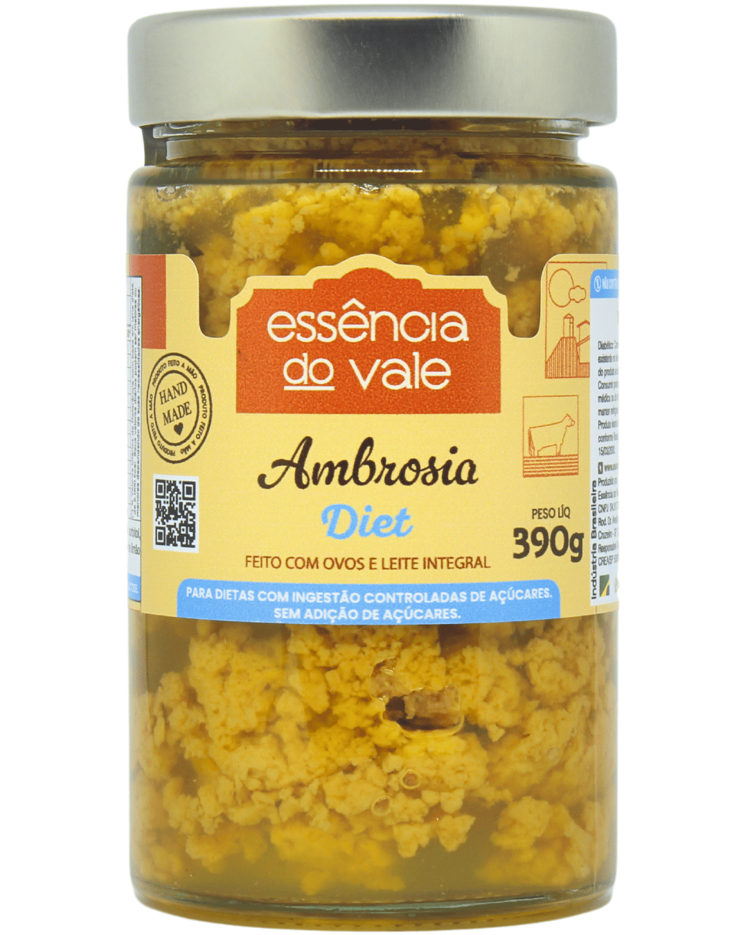 15488673019-ambrosia-diet-fundo-brancol.png Ambrosia Diet Sem Adição de Açúcar da Essência do Vale 390g - Imagem 1