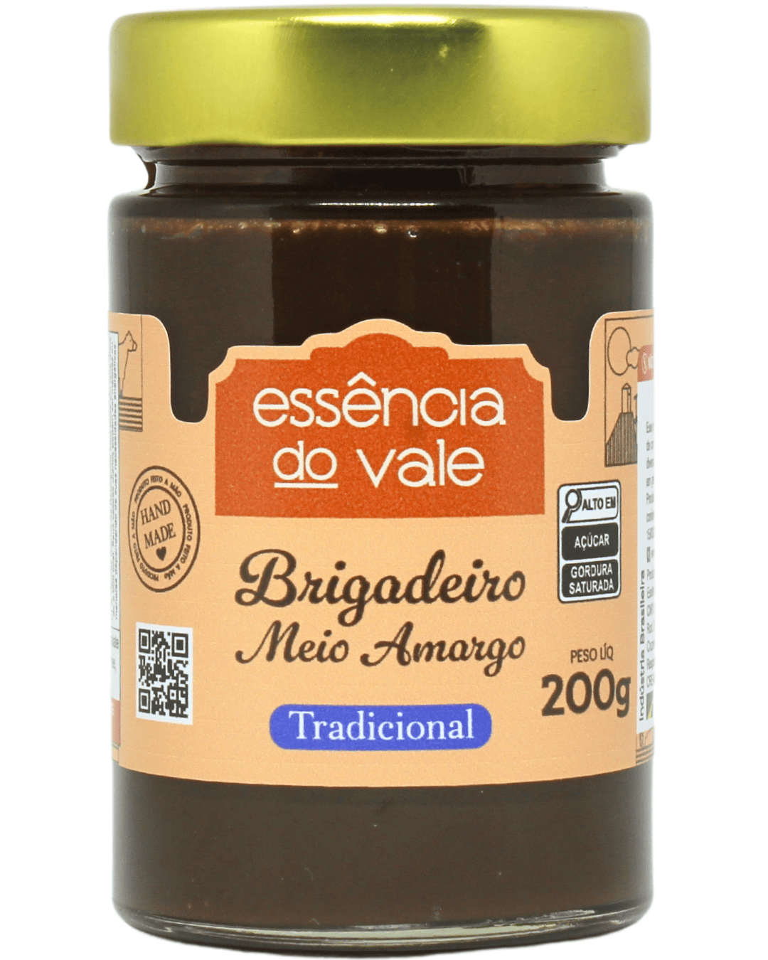 15488792014-brigadeiro-meio-amargo-tradicional-fundo-branco.png Brigadeiro Meio Amargo da Essência do Vale 200g - Imagem 1