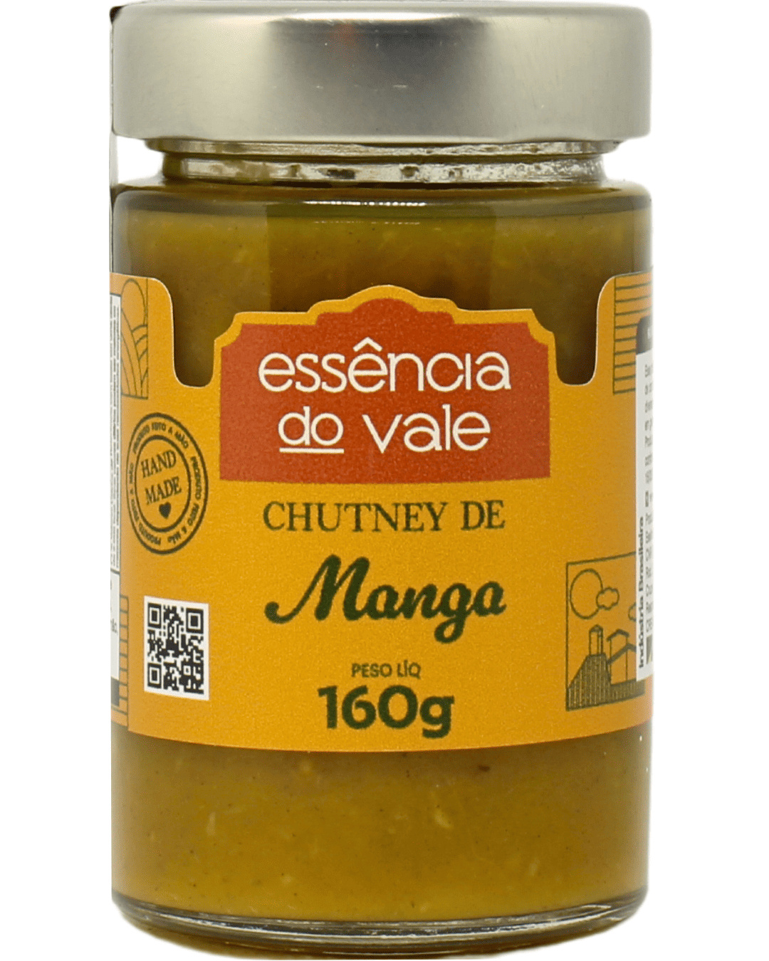 15491685599-chutney-de-manga-fundo-branco.png Chutney de Manga da Essência do Vale 160g - Imagem 1