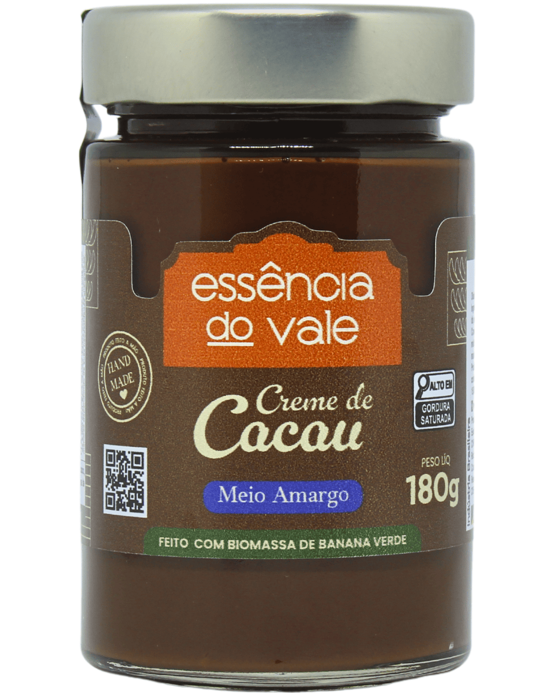 15491971614-creme-de-cacau-meio-amargo-fundo-branco.png Creme de Cacau Meio Amargo 180g - Imagem 1