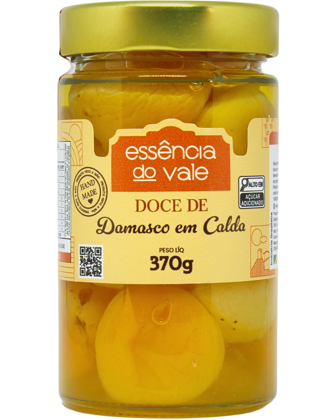 15491979285-damasco-em-calda-fundo-branco.png Doce de Damasco em Calda da Essência do Vale 370g - Imagem 1
