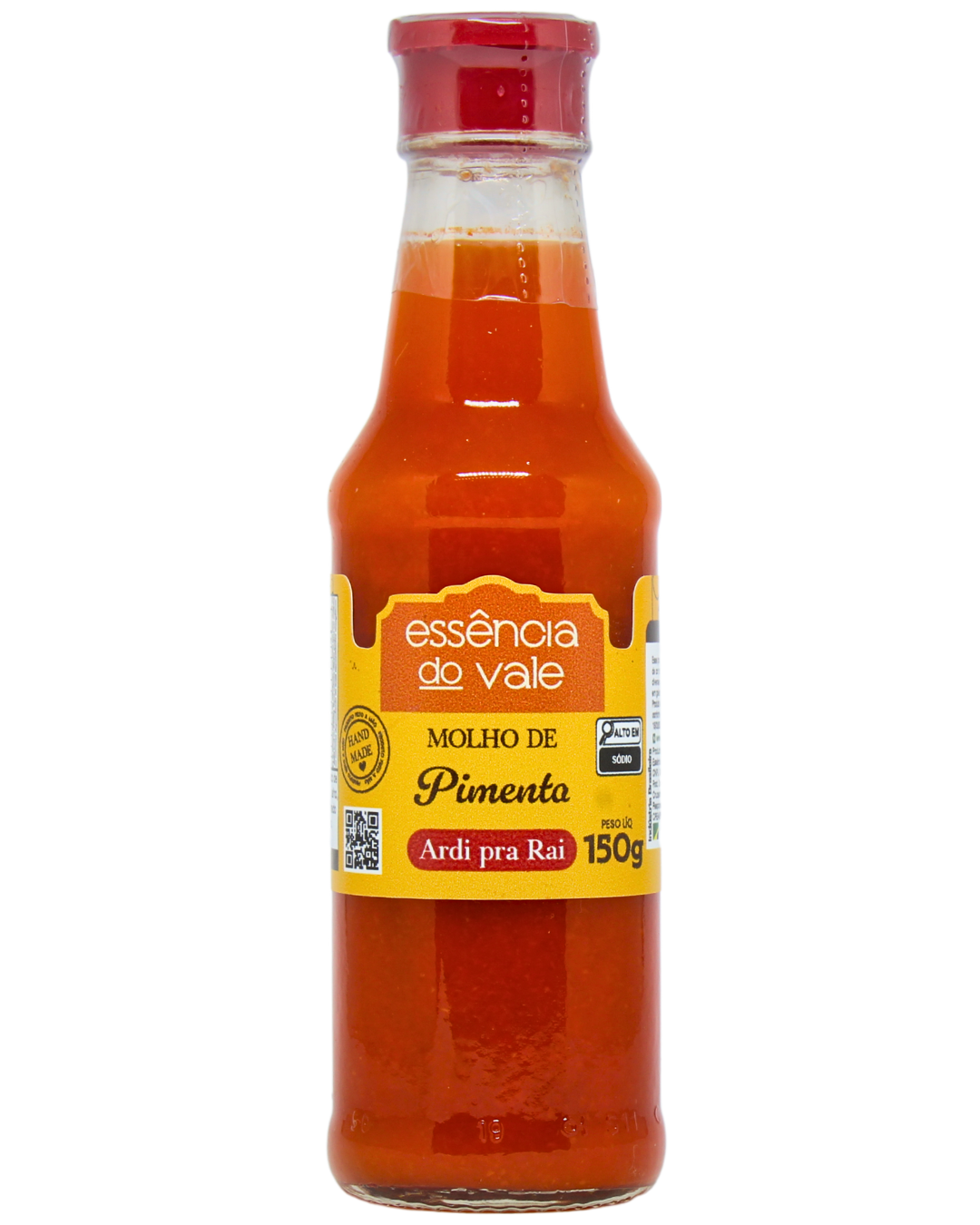 15492031400-molho-de-pimenta-ardi-pra-rai-fundo-branco.png Molho de Pimenta Ardi pra Raio Essência do Vale 150ml - Imagem 1