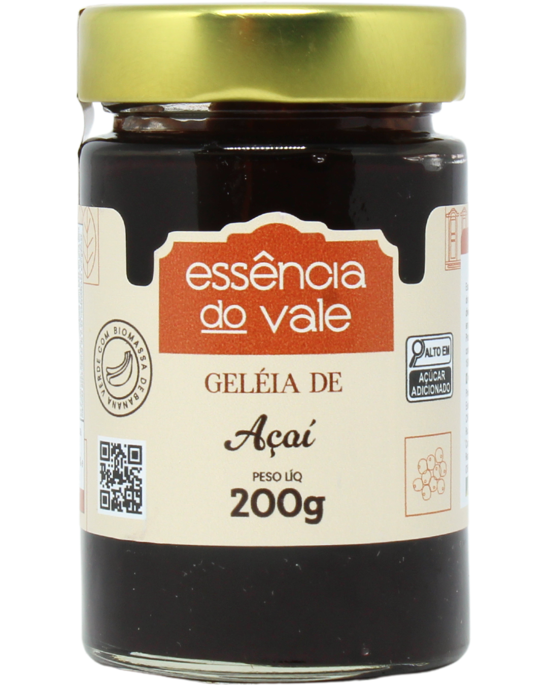 15492357084-geleia-de-acai-fundo-branco.png Geleia de Açaí da Essência do Vale 200g - Imagem 1