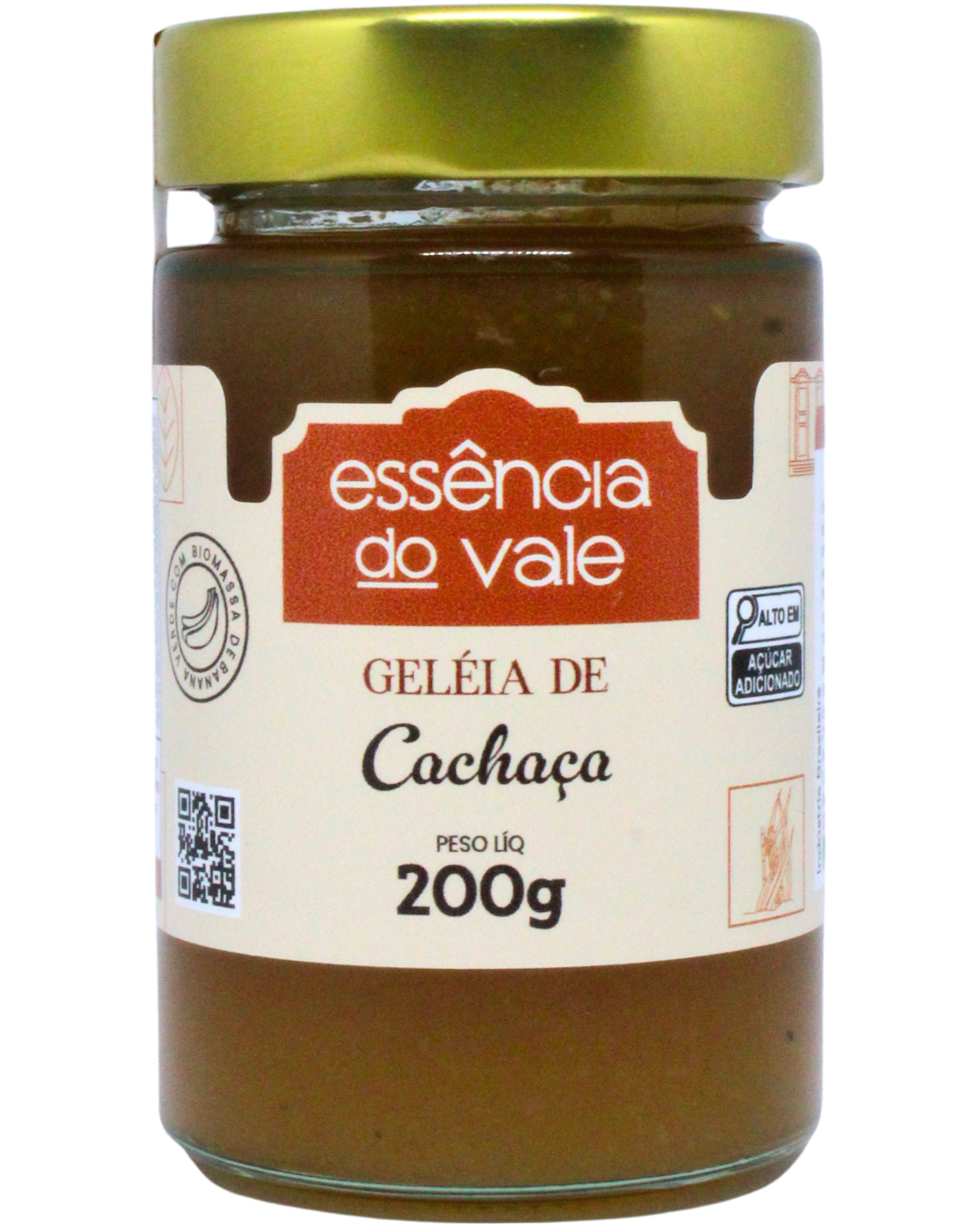 15492387861-geleia-de-cachaca-fundo-branco.png Geleia de Cachaça Essência do Vale 200g - Imagem 1