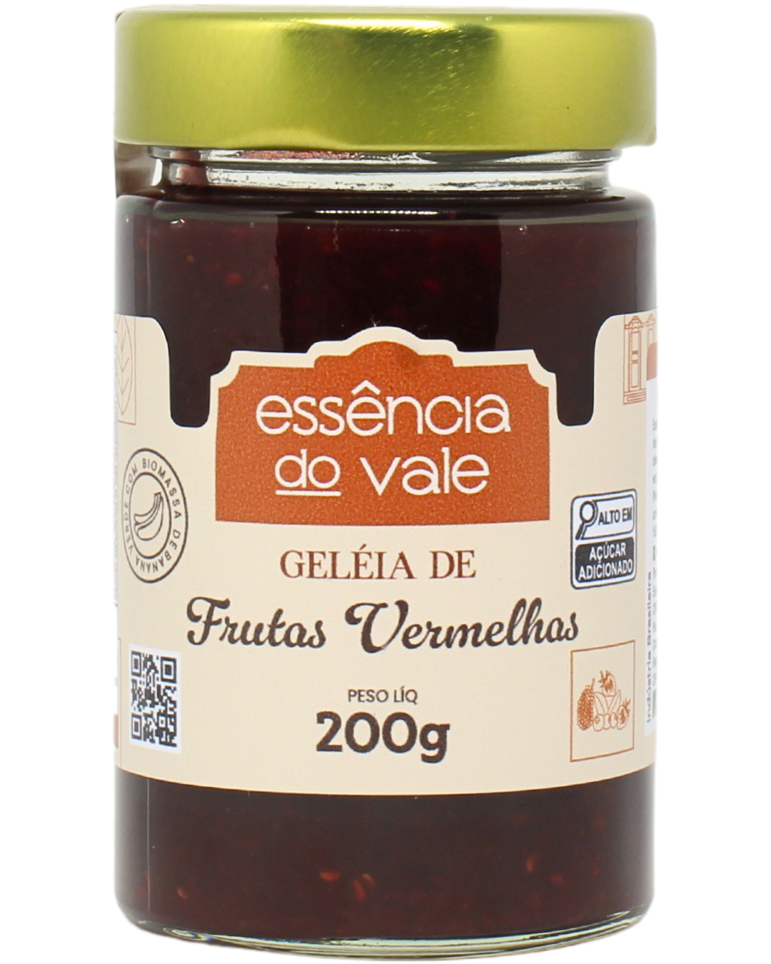 15492435101-geleia-de-frutas-vermelhas-fundo-branco.png Geleia de Frutas Vermelhas da Essência do Vale 200g - Imagem 1