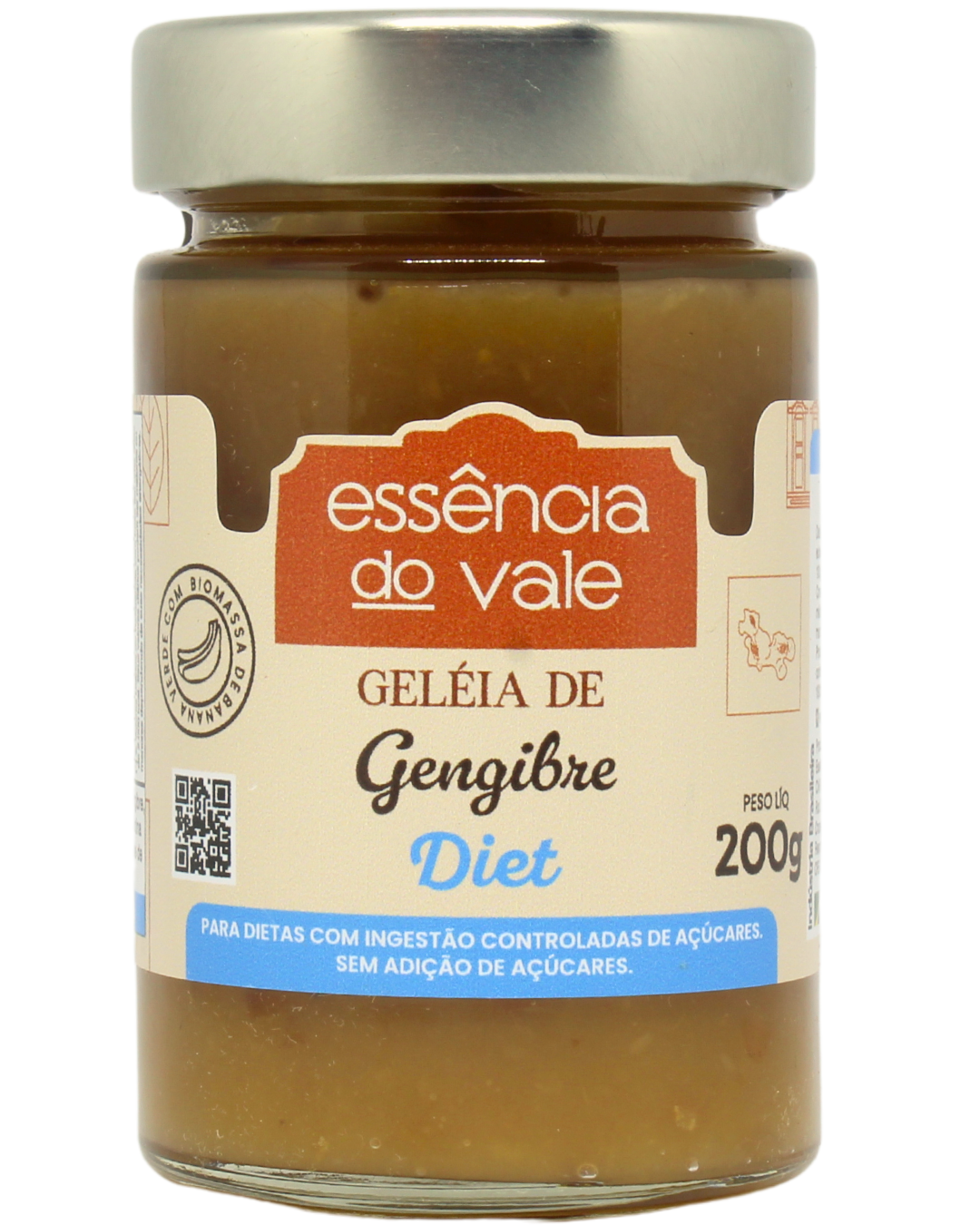 15492436909-geleia-de-gengibre-diet-fundo-branco.png Geleia de Gengibre Diet Sem Adição de Açúcar 200g - Imagem 1