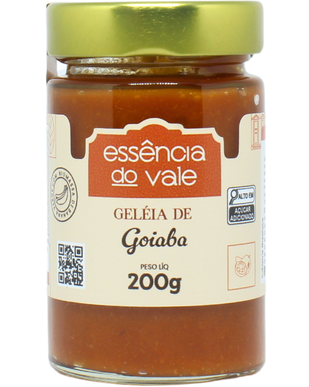 15492451065-geleia-de-goiaba-fundo-branco.png Geleia de Goiaba Essência do Vale 200g - Imagem 1