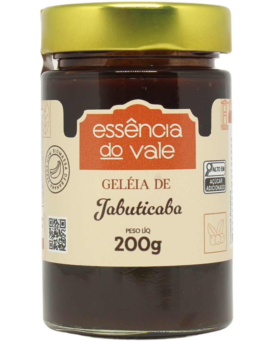 15492455887-geleia-de-jabuticaba-fundo-branco.png Geleia de Jabuticaba Essência do Vale 200g - Imagem 1