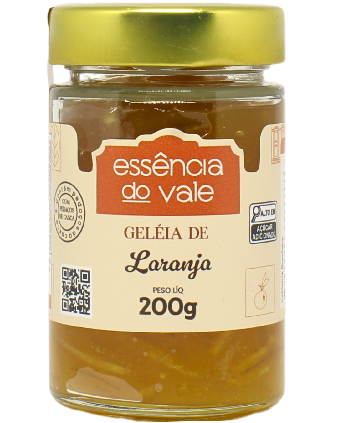 15492460482-geleia-de-laranja-fundo-branco.png Geleia de Laranja com Pedaços de Casca 200g - Imagem 1