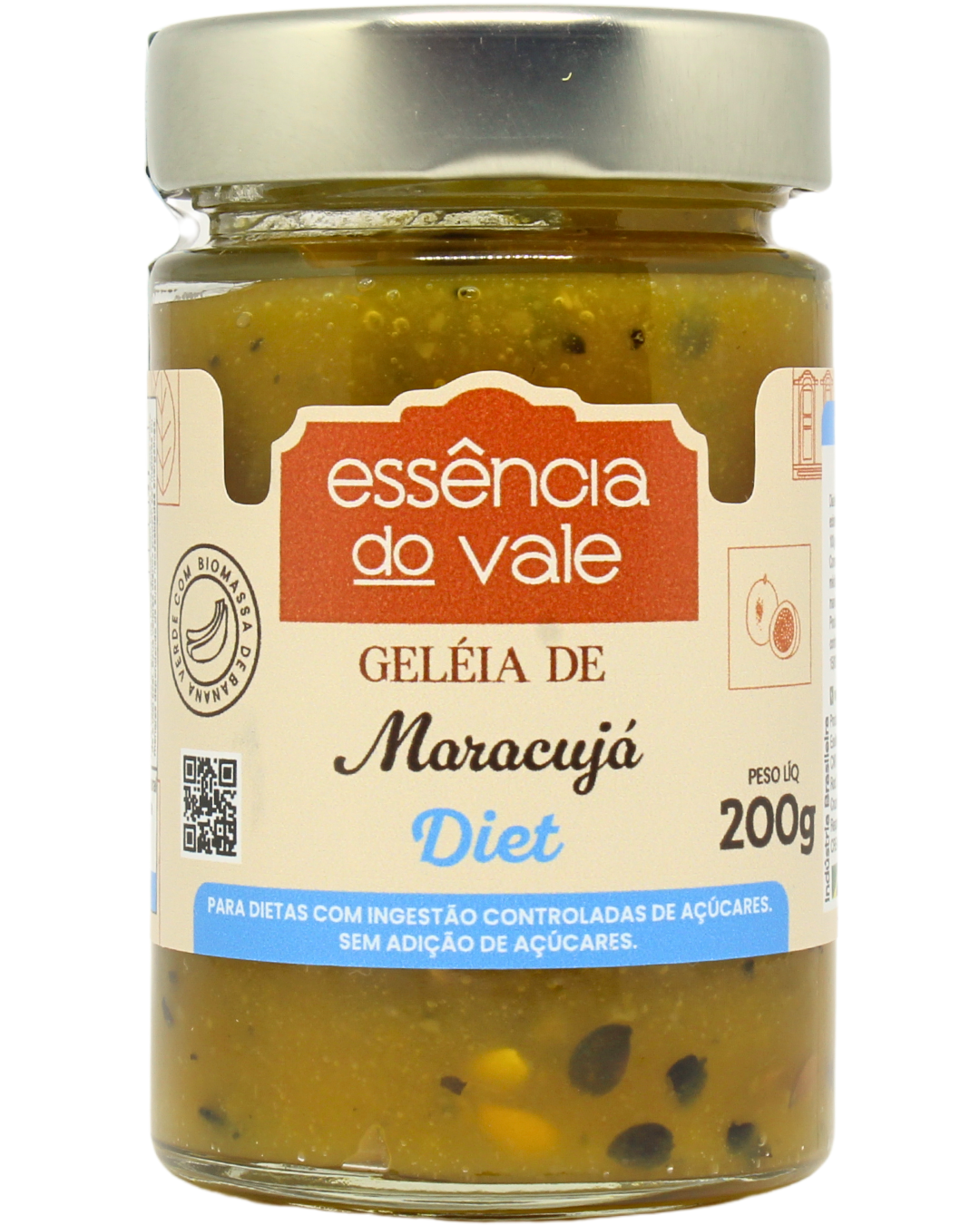 15492462293-geleia-de-maracuja-diet-fundo-branco.png Geleia de Maracujá Diet Sem Adição de Açúcar 200g - Imagem 1