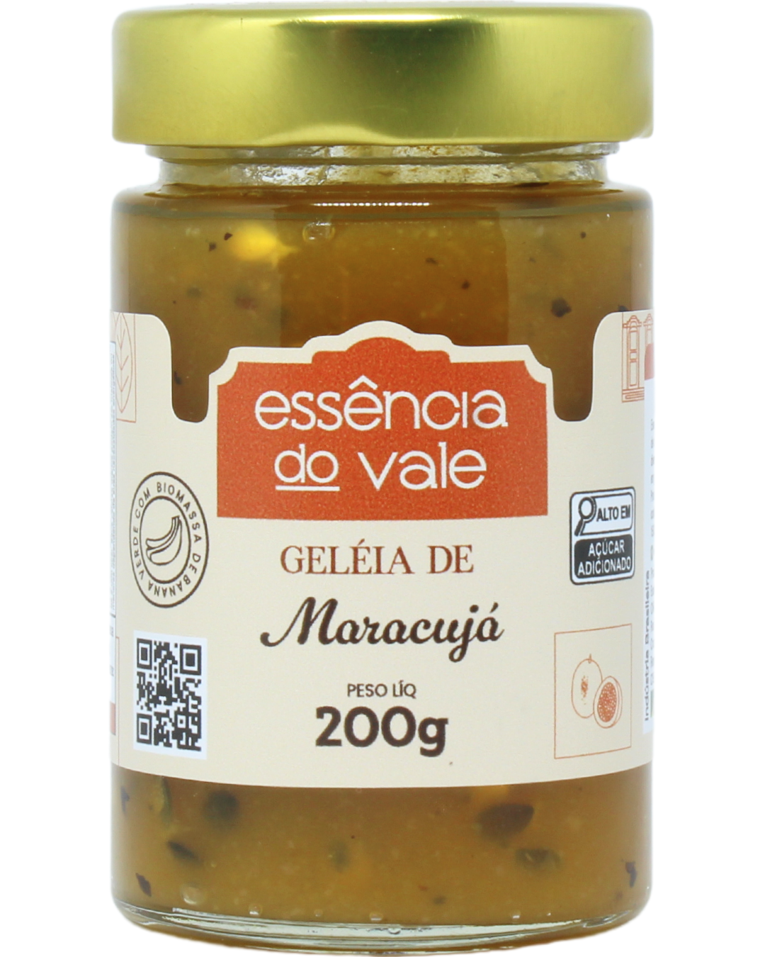 15492465278-geleia-de-maracuja-fundo-branco.png Geleia de Maracujá Essência do Vale 200g - Imagem 1