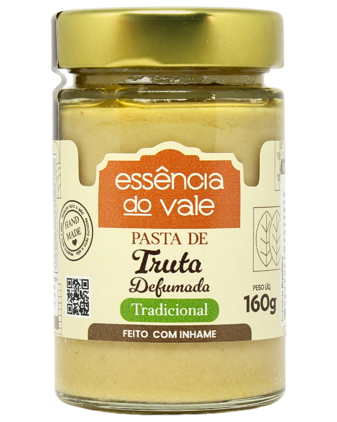 15492522894-pasta-de-truta-defumada-tradicional-fundo-branco.png Pasta de Truta Defumada Essência do Vale 160g - Imagem 1