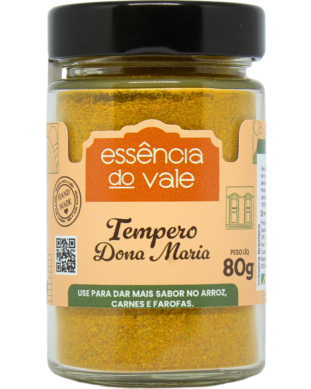 15492763849-tempero-dona-maria-fundo-branco.png Tempero Natural Dona Maria Essência do Vale 80g - Imagem 1