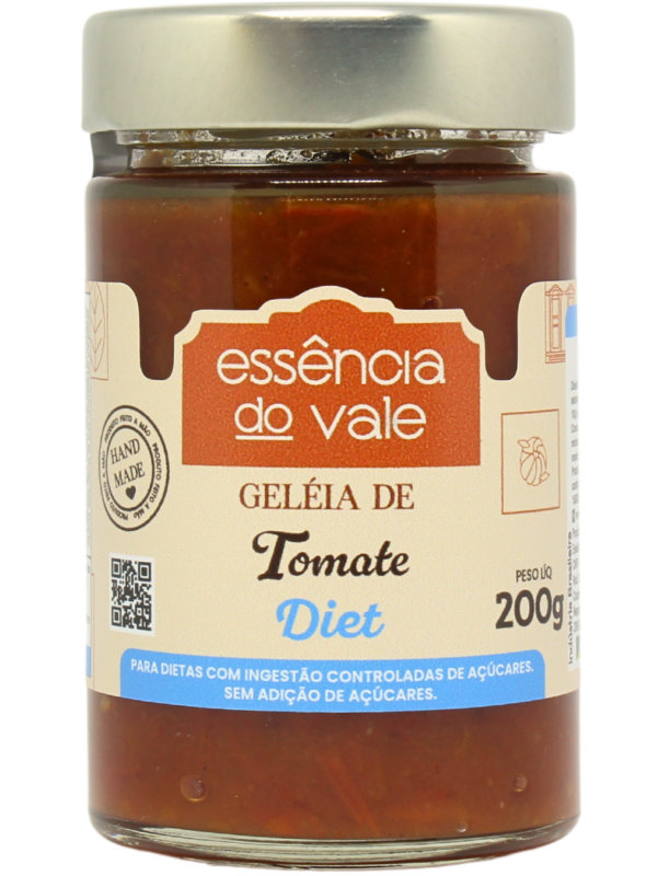 Geleia de Tomate Diet Sem Adição de Açúcar da Essência do Vale 200g