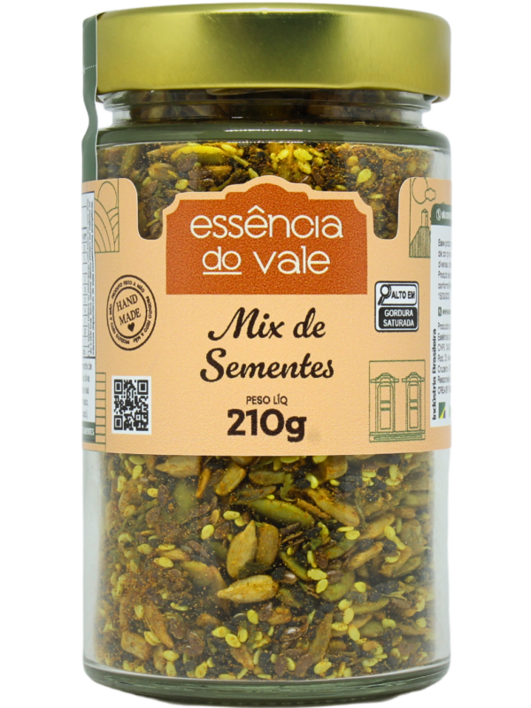 Mix de Sementes Tostadas e Temperadas da Essência do Vale 210g