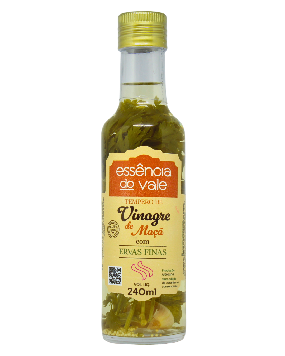 15493026972-vinagre-com-ervas-finas-fundo-branco.png Vinagre Aromatizado com Ervas Finas 240ml - Imagem 1