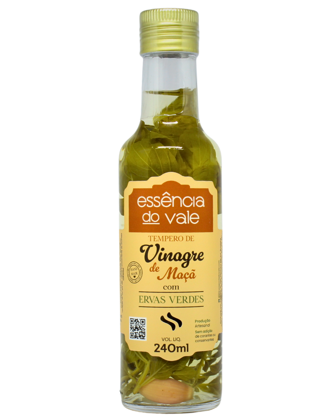 15493036637-vinagre-de-maca-com-ervas-verdes.png Vinagre Aromatizado com Ervas Verdes 240ml - Imagem 1