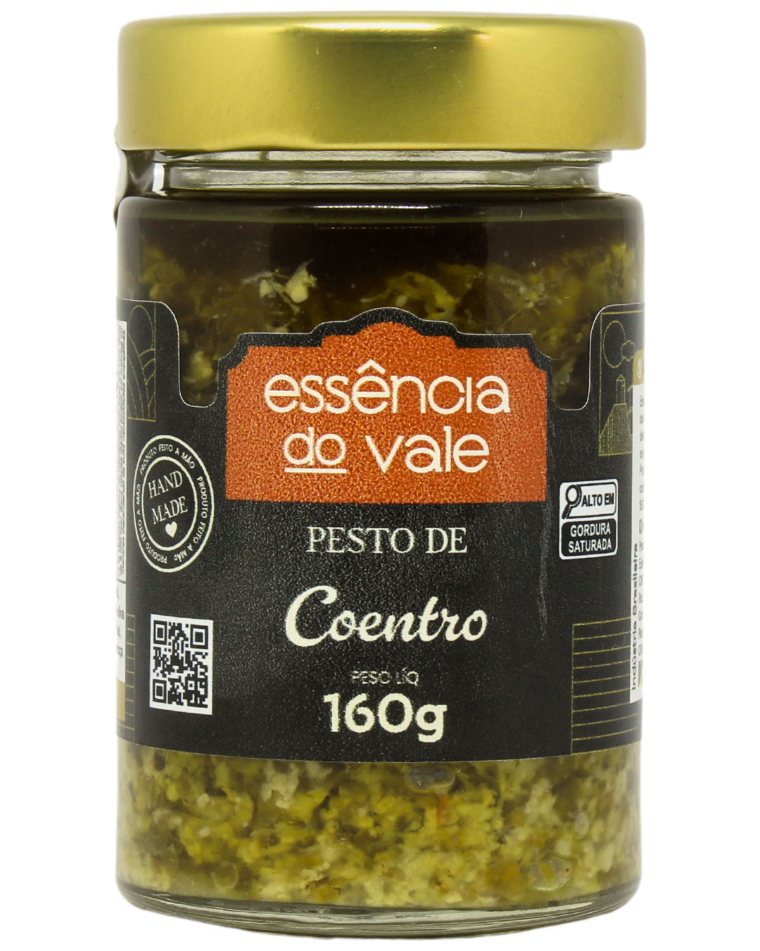 15493043464-pesto-de-coentro-fundo-branco.png Pesto de Coentro Essência do Vale 160g - Imagem 1