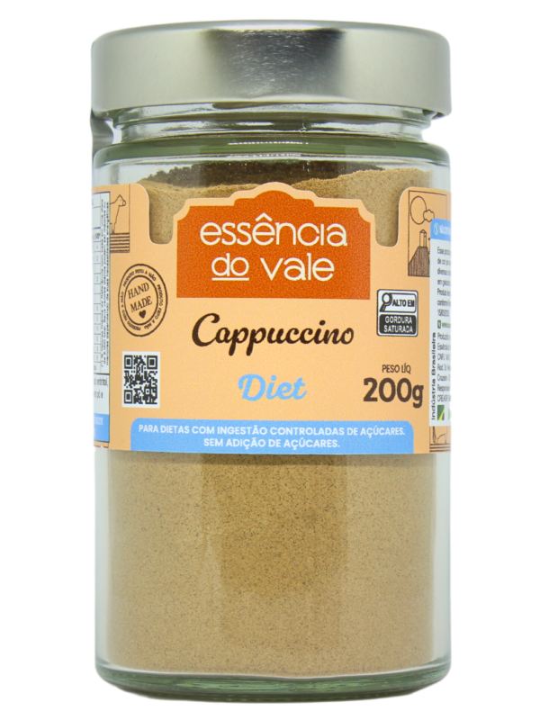 Cappuccino Diet Sem Adição de Açúcares Essência do Vale 200g