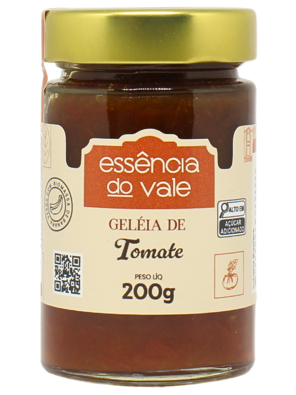 15493246465-geleia-de-tomate-fundo-branco.png Geleia de Tomate da Essência do Vale 200g - Imagem 1