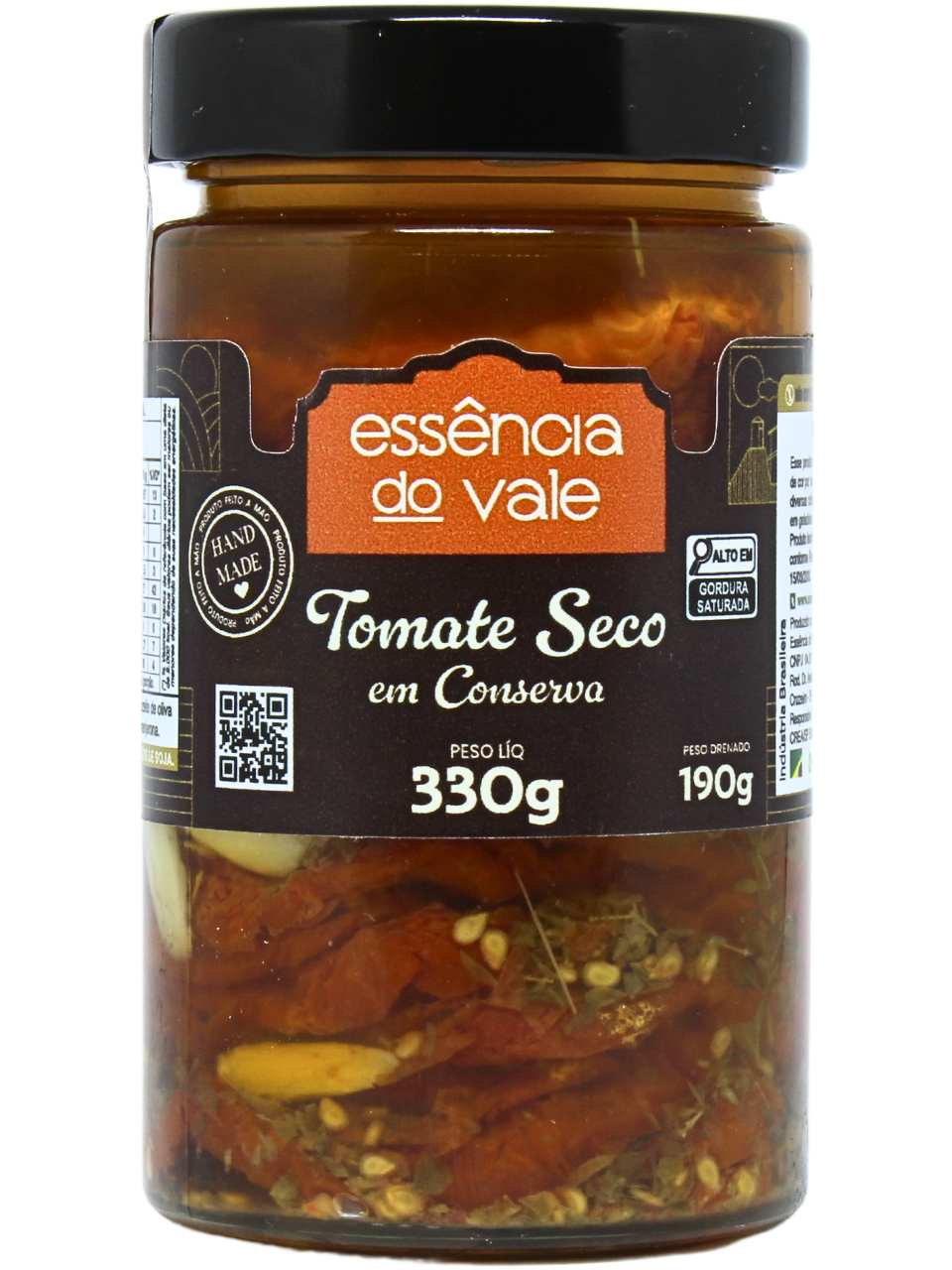 15493247788-tomate-seco-em-conserva-fundo-branco.png Tomate Seco Essência do Vale 330g - Imagem 1