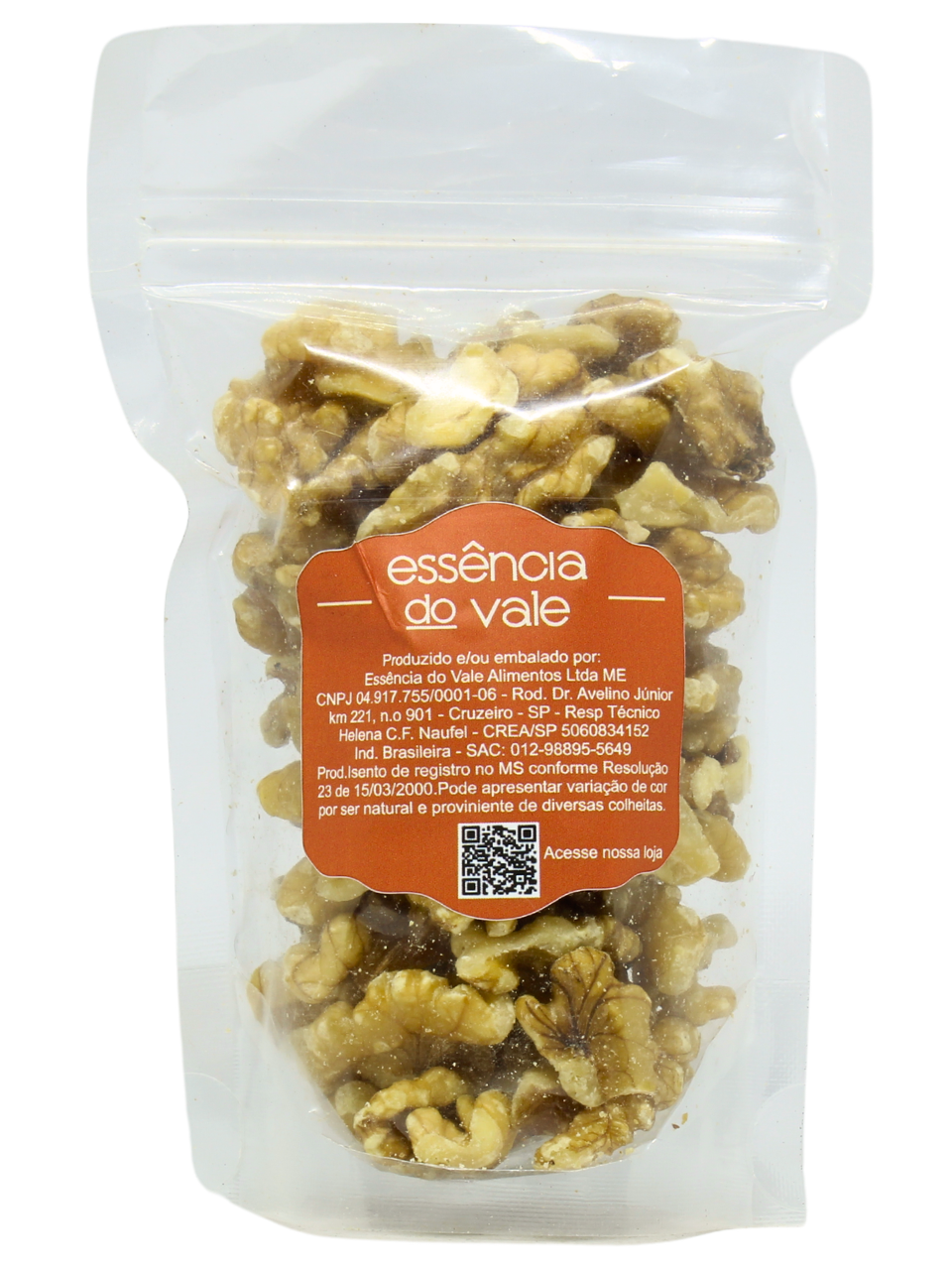 15493399278-nozes-fundo-branco.png Nozes Quebradas da Essência do Vale 80g - Imagem 1