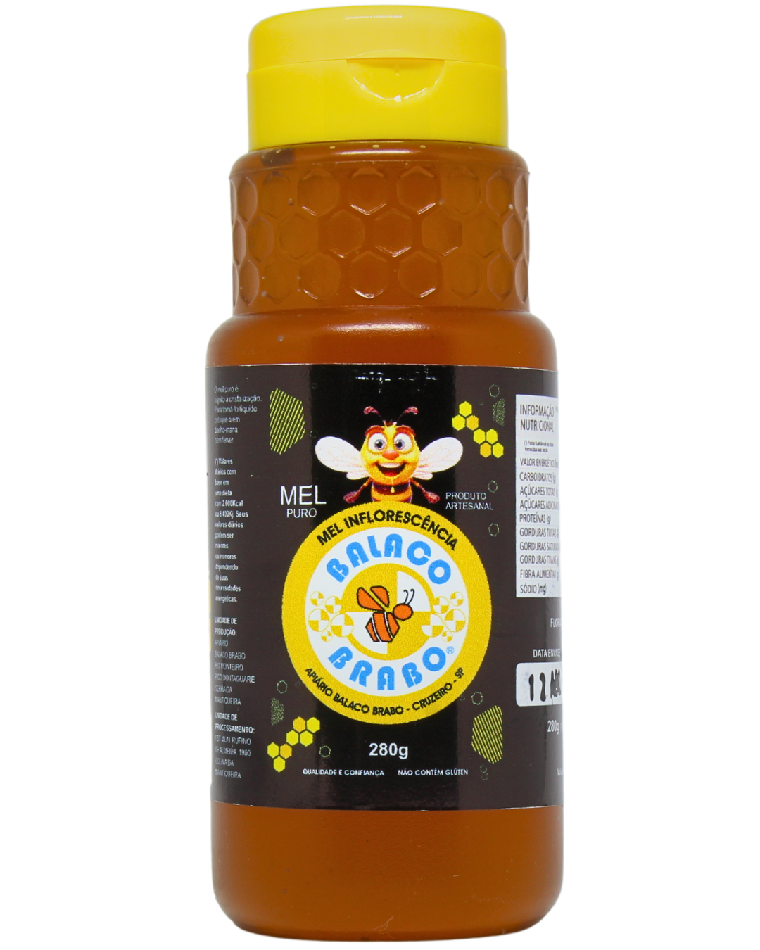 15493401365-mel-balaco-brabo-250g-fundo-branco.png Mel Silvestre Balaco Brabo 280g - Imagem 1