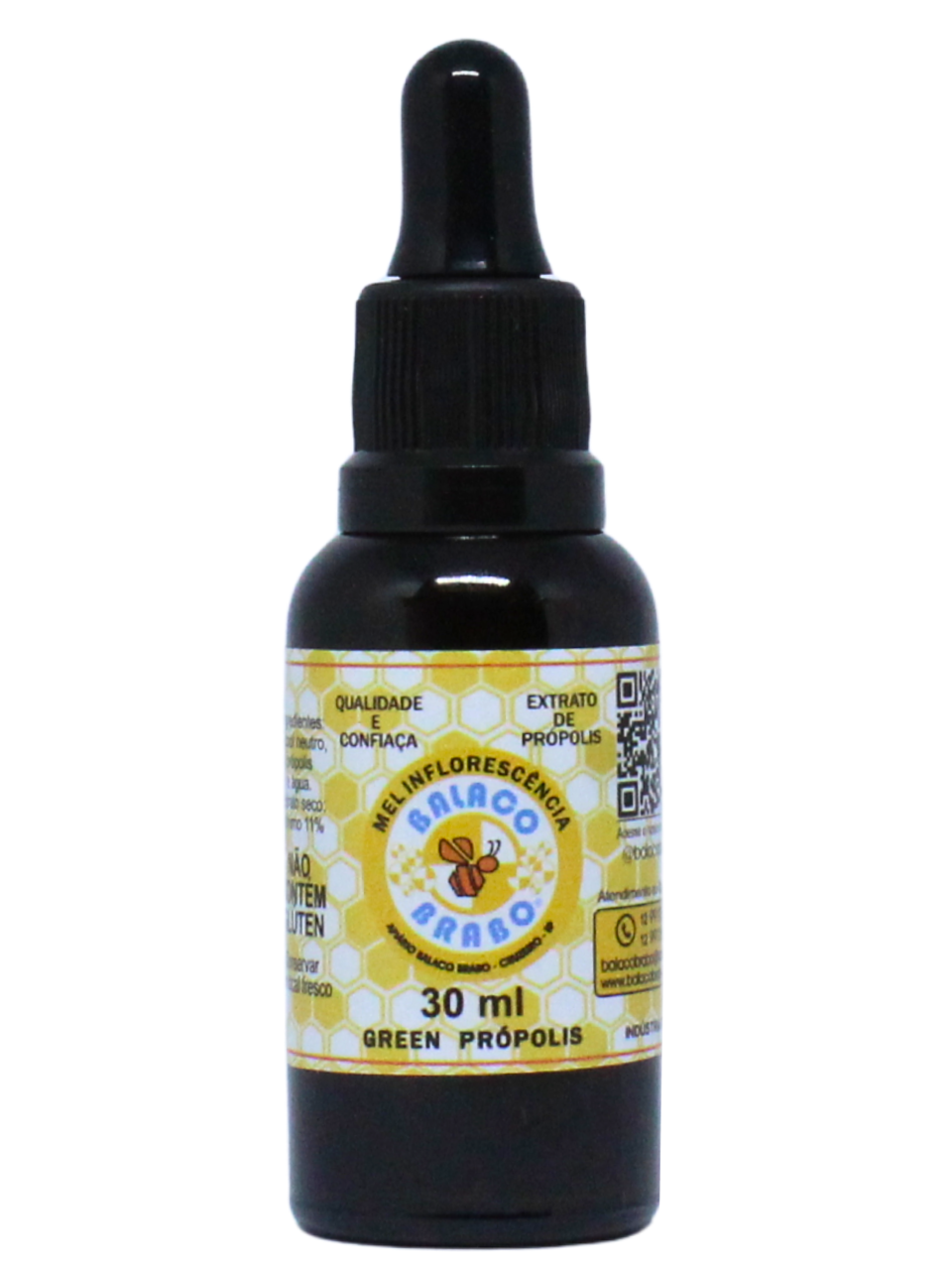 15493419439-extrato-de-propolis-fundo-branco.png Extrato de Própolis Green Balaco Brabo 30ml - Imagem 1