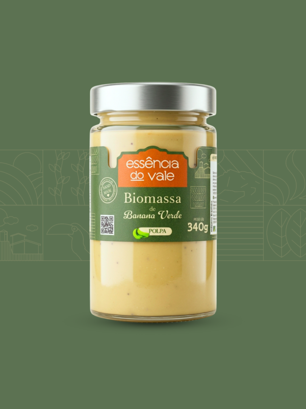 Biomassa de Banana Verde 340g Tradicional
