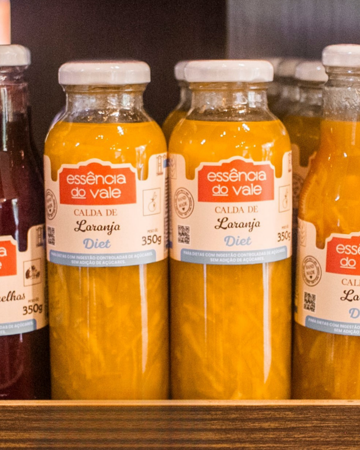 Calda Natural de Laranja Sem Adição de Açúcar da Essência do Vale 350g - Imagem 3