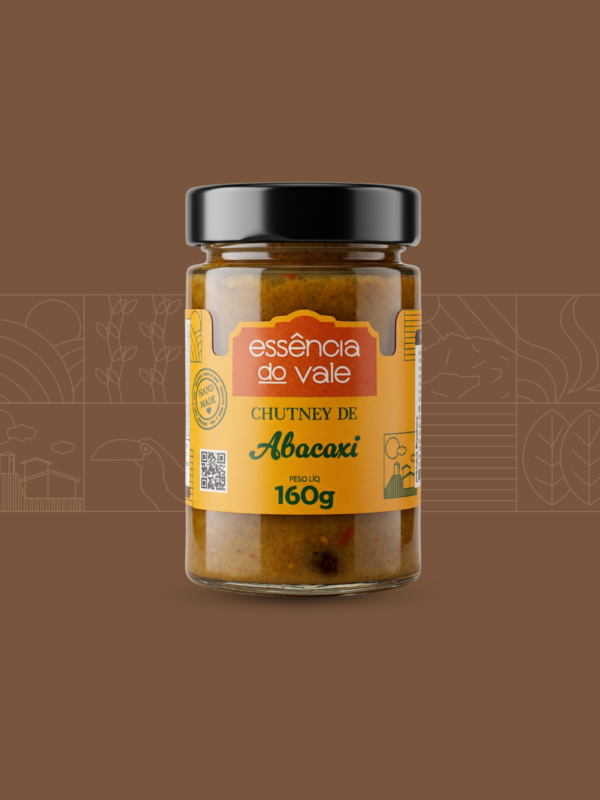 Chutney de Abacaxi Essência do Vale 160g
