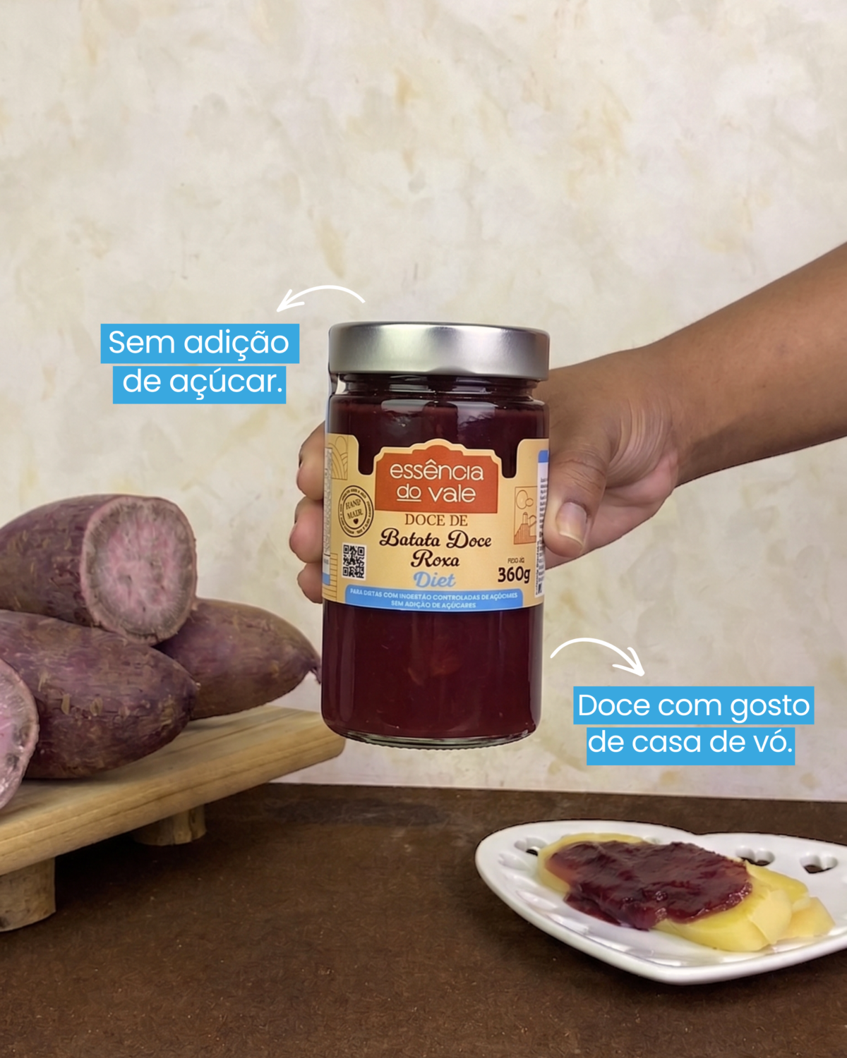 Edição Limitada Doce de Batata Doce Roxa Sem Açúcar 370g - Imagem 2