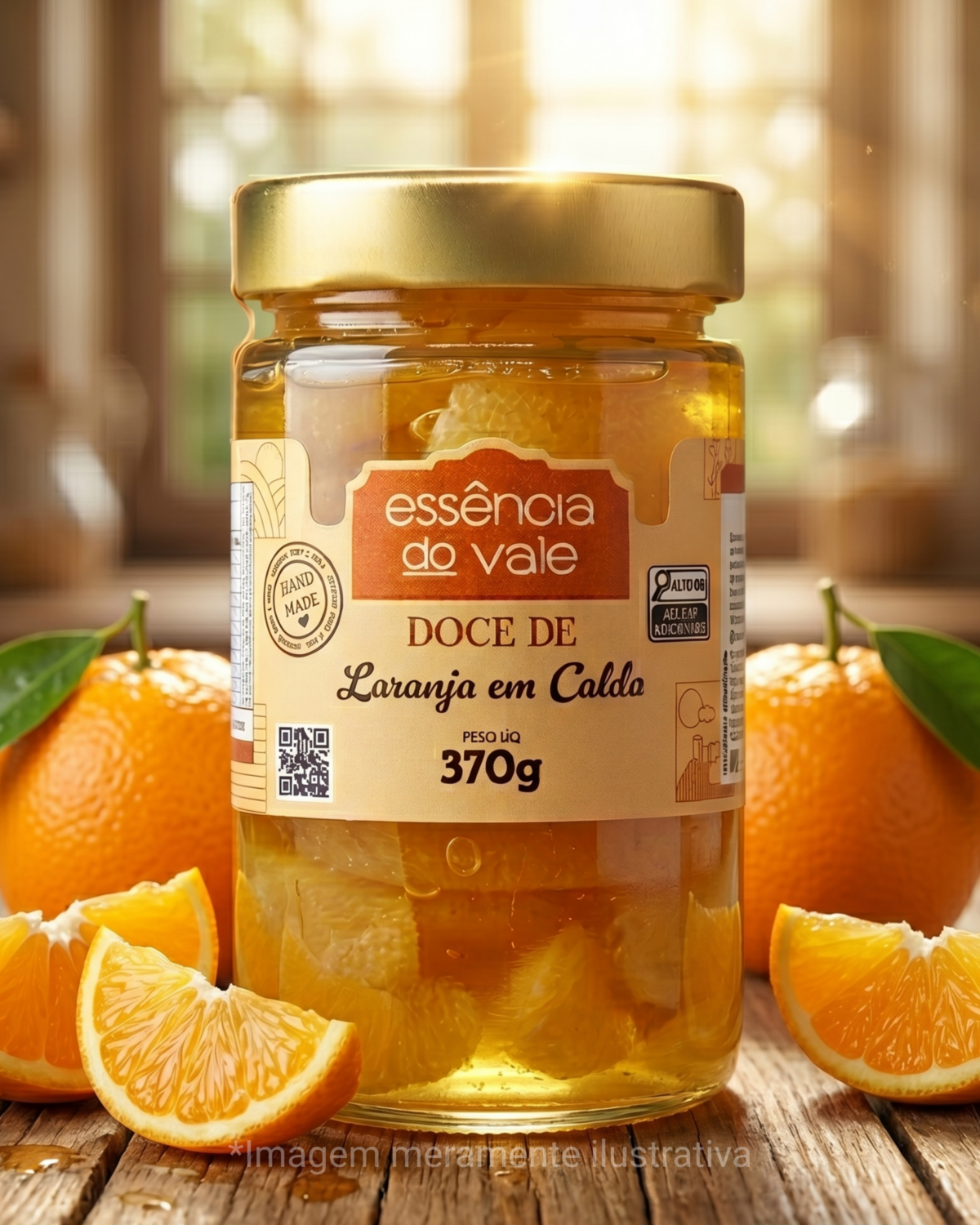 Doce de Laranja em Calda da Essência do Vale 370g - Imagem 2