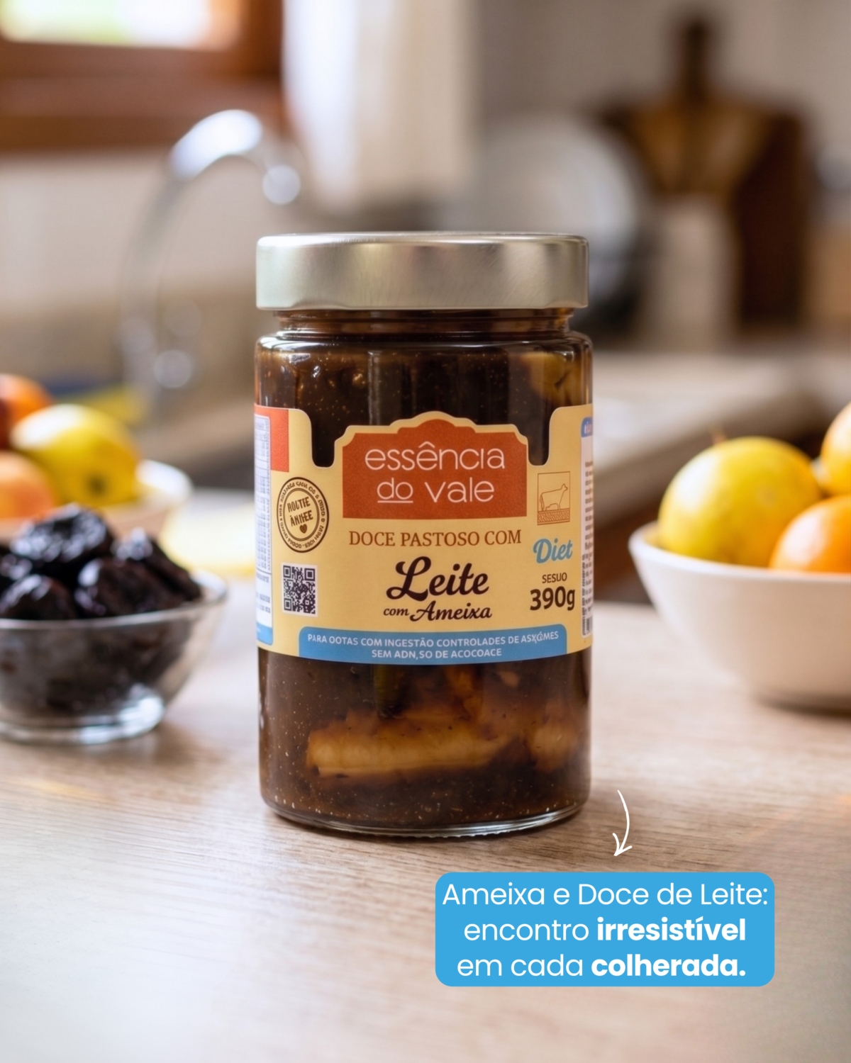 Doce Pastoso de Leite com Ameixa Diet Sem Adição de Açúcar 390g - Imagem 2