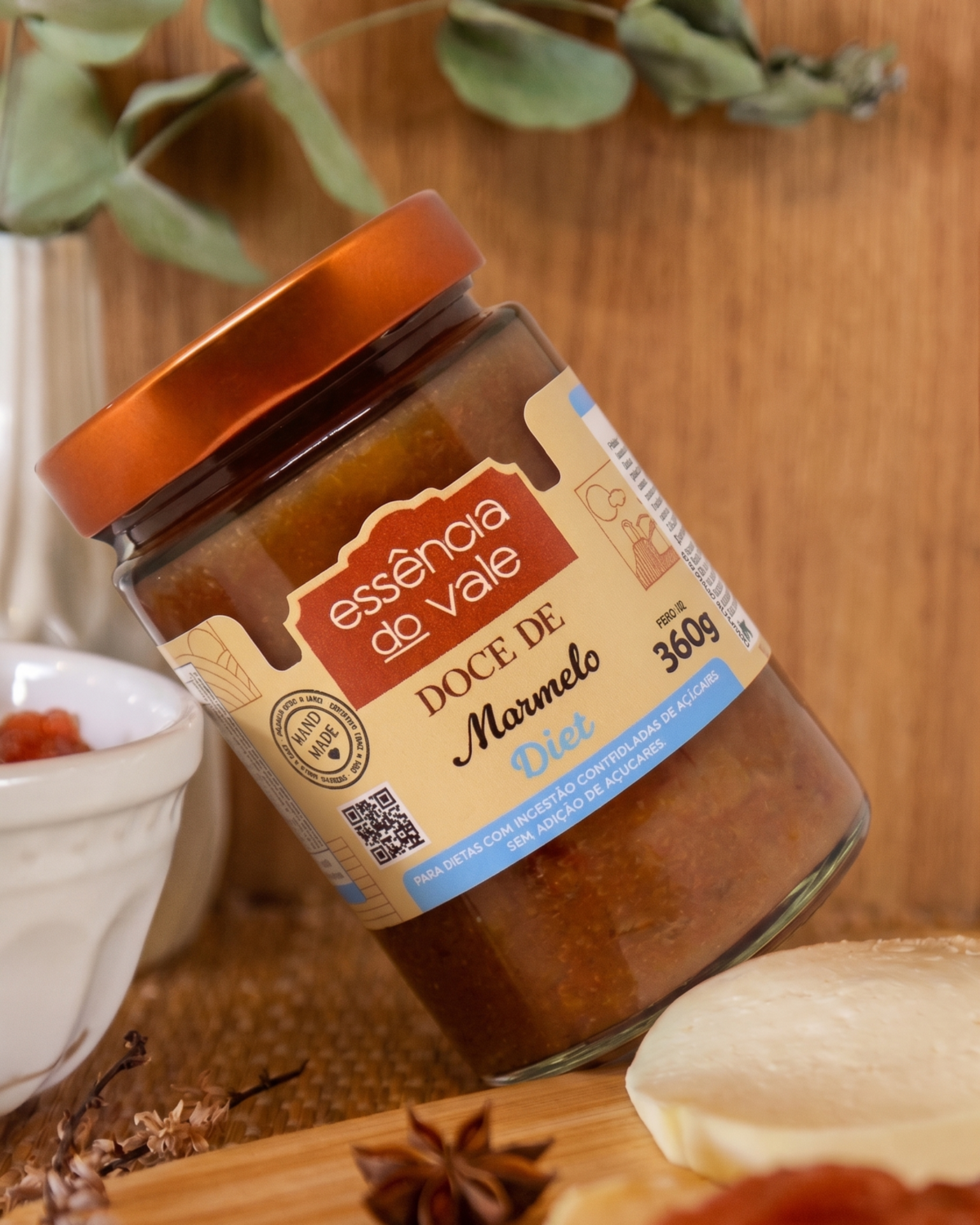 Doce de Marmelo sem Açúcar - Marmelada de Colher da Essência do Vale 360g - Imagem 3