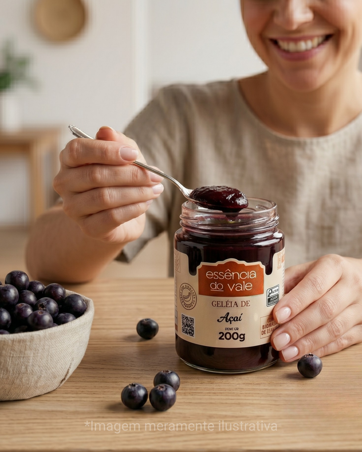 Geleia de Açaí da Essência do Vale 200g - Imagem 3