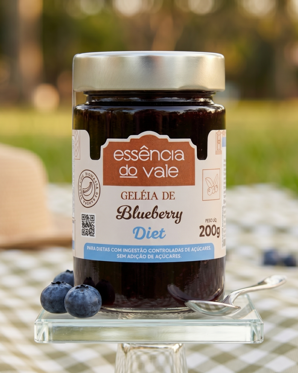 Geleia de Blueberry Diet Sem Adição de Açúcar 200g Essência do Vale - Imagem 4