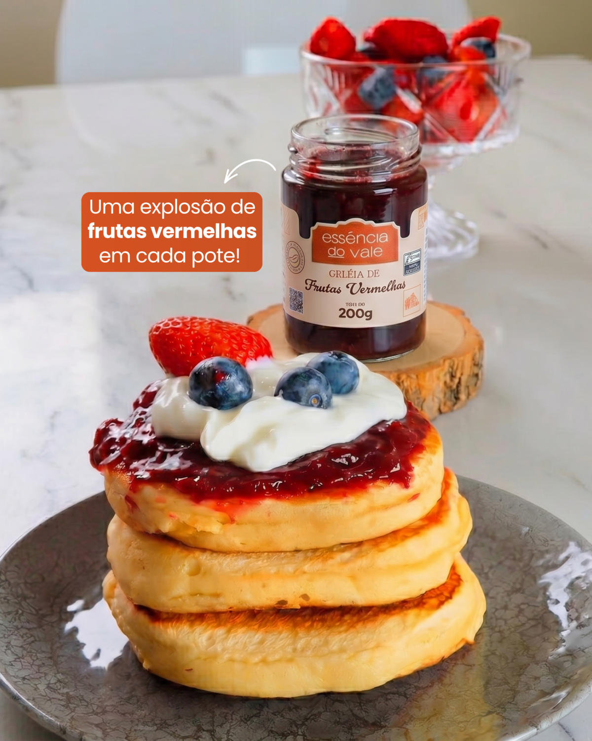 Geleia de Frutas Vermelhas da Essência do Vale 200g - Imagem 2