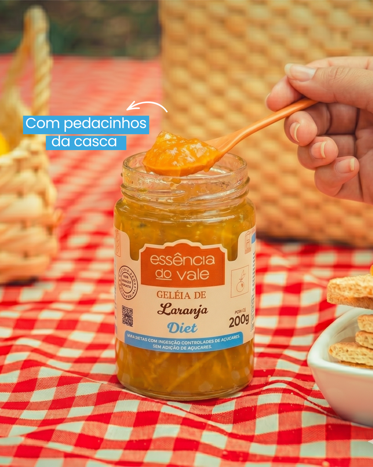 Geleia de Laranja com Pedaços de Casca Diet Sem Adição de Açúcar 200g - Imagem 2