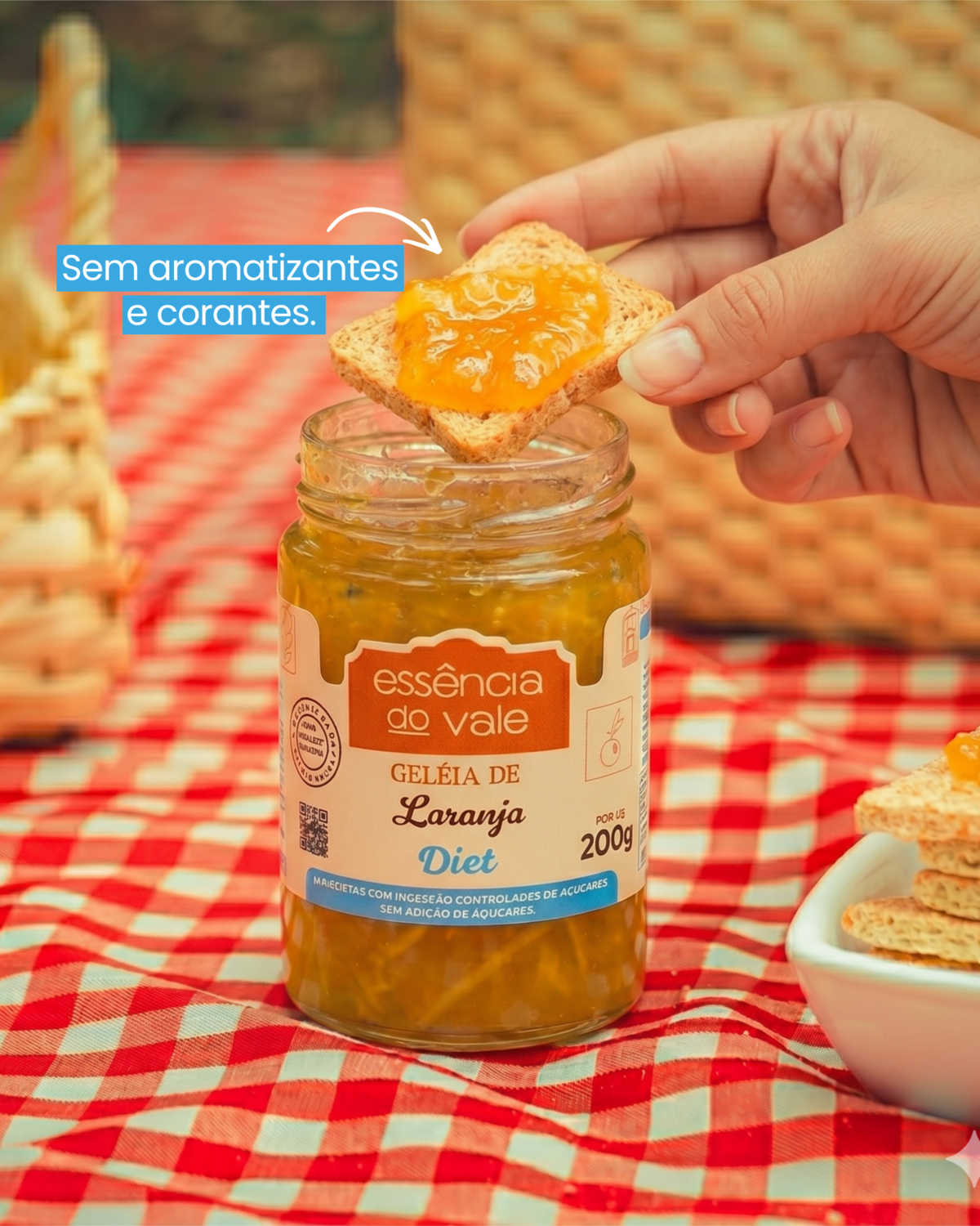 Geleia de Laranja com Pedaços de Casca Diet Sem Adição de Açúcar 200g - Imagem 3