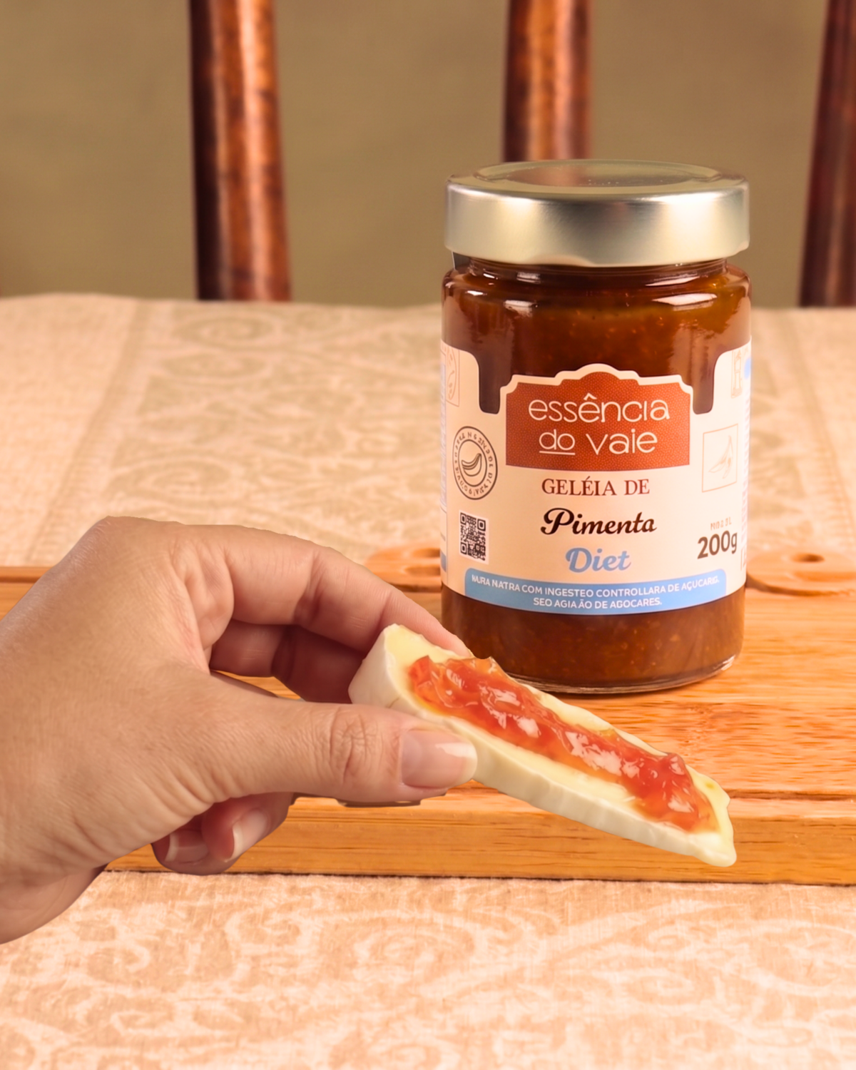 Geleia de Pimenta Diet Sem Adição de Açúcar da Essência do Vale 200g - Imagem 4