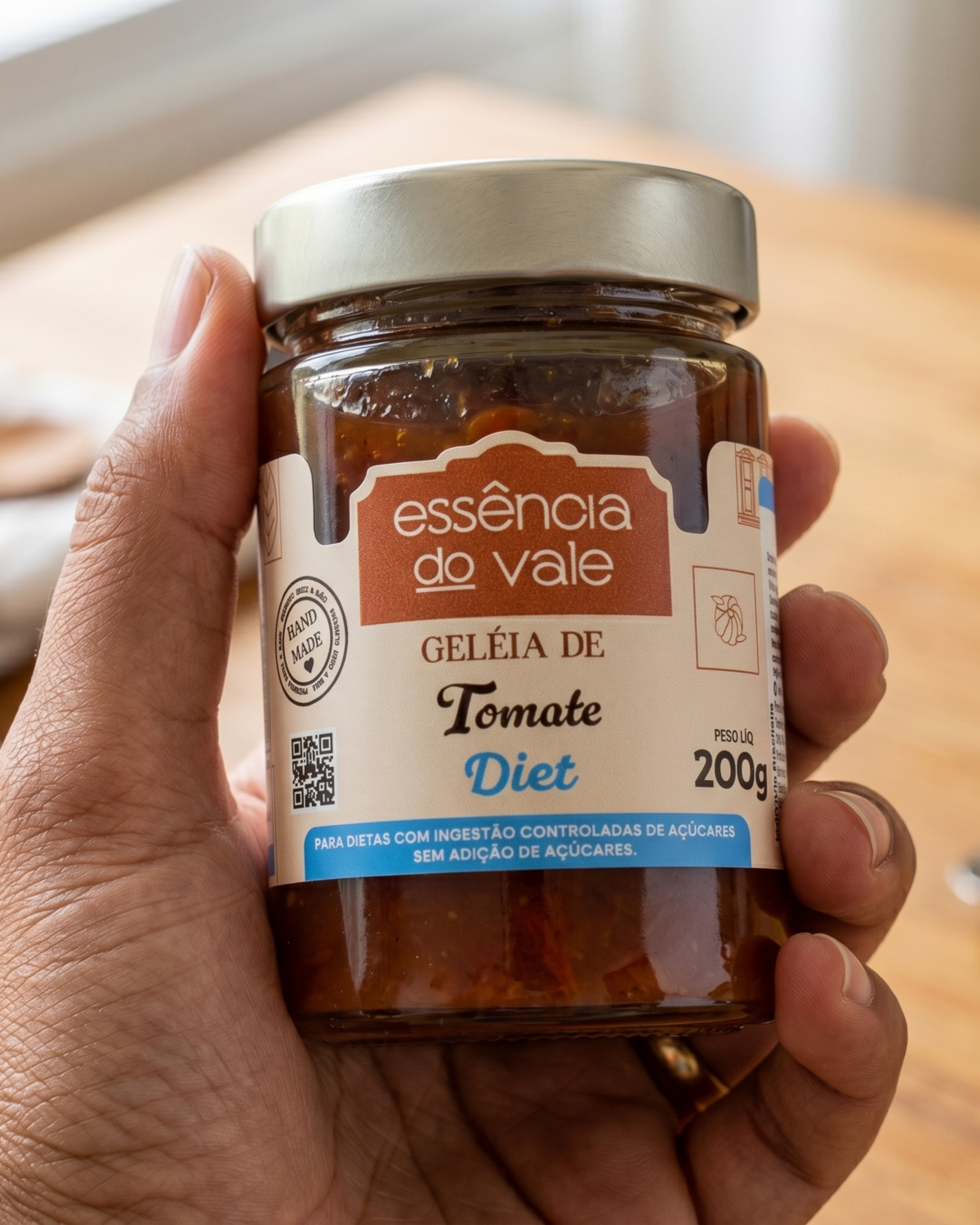 Geleia de Tomate Diet Sem Adição de Açúcar da Essência do Vale 200g - Imagem 4