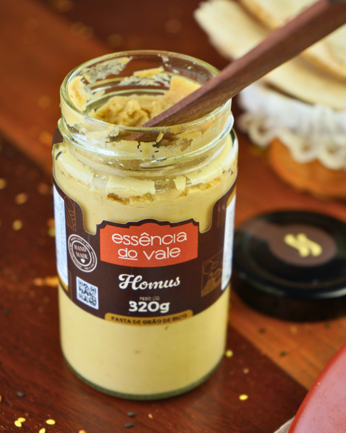 Homus Pasta de Grão de Bico da Essência do Vale 320g - Imagem 2