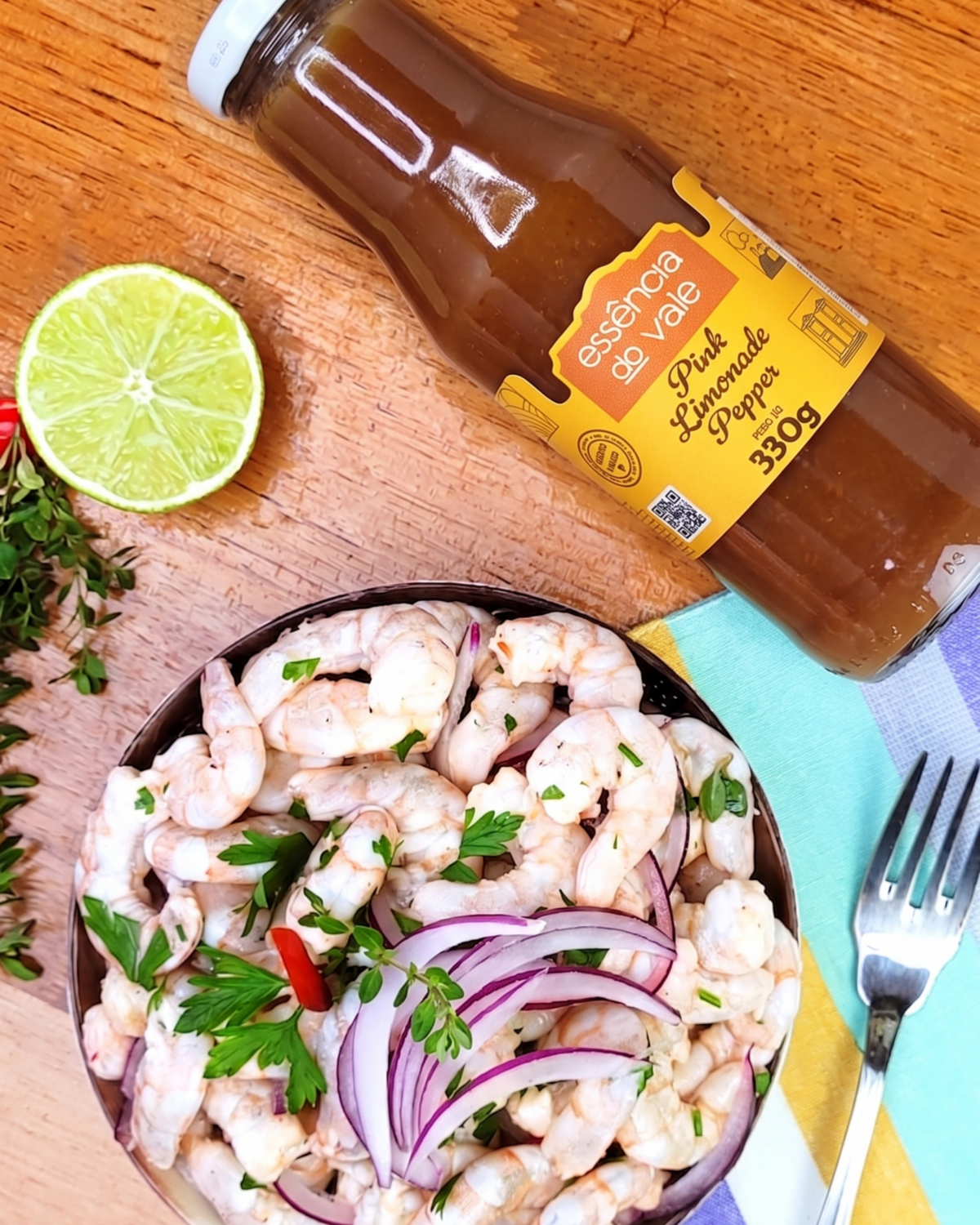 Molho Pink Limonade Pepper da Essência do Vale 330g - Imagem 3