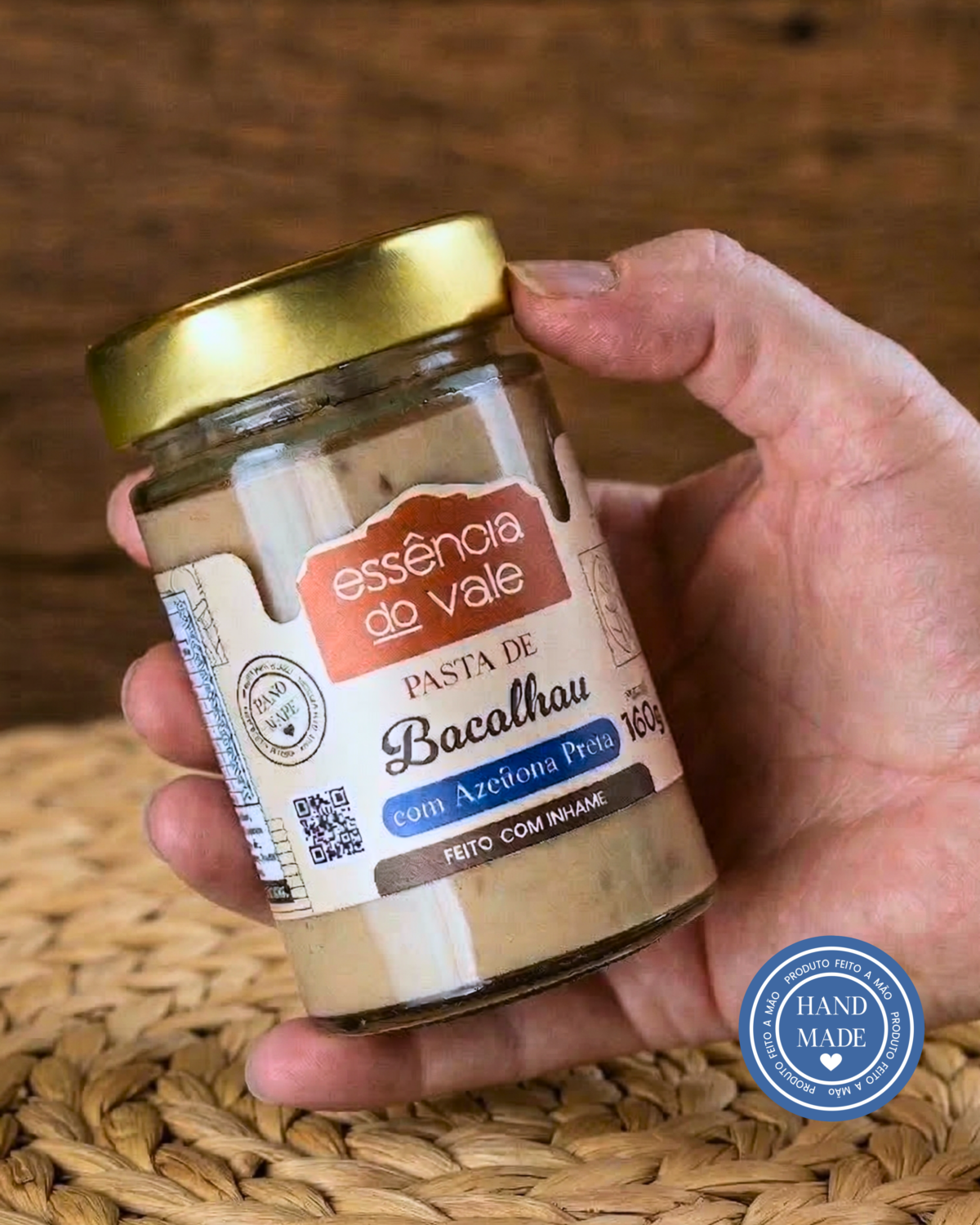 Pasta de Bacalhau com Azeitona Preta Essência do Vale 160g - Imagem 3