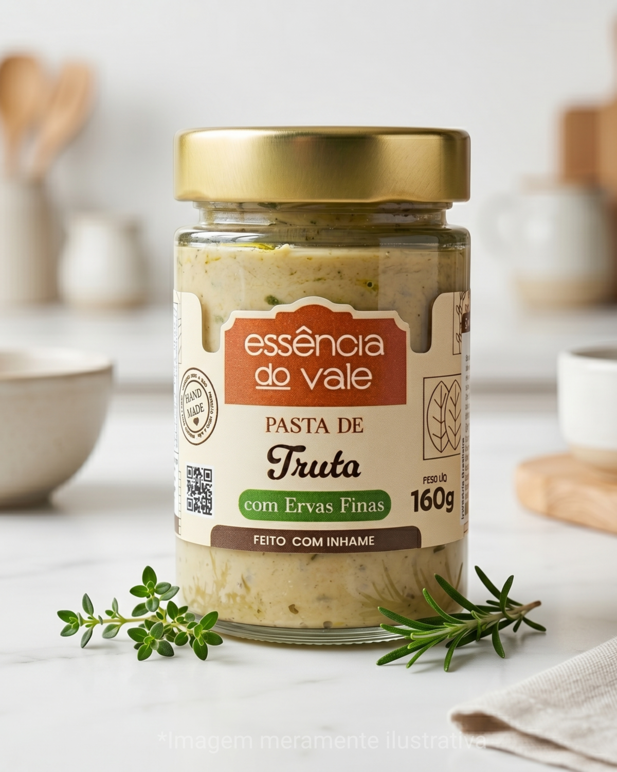 Pasta de Truta Defumada com Ervas Finas Essência do Vale 160g - Imagem 2